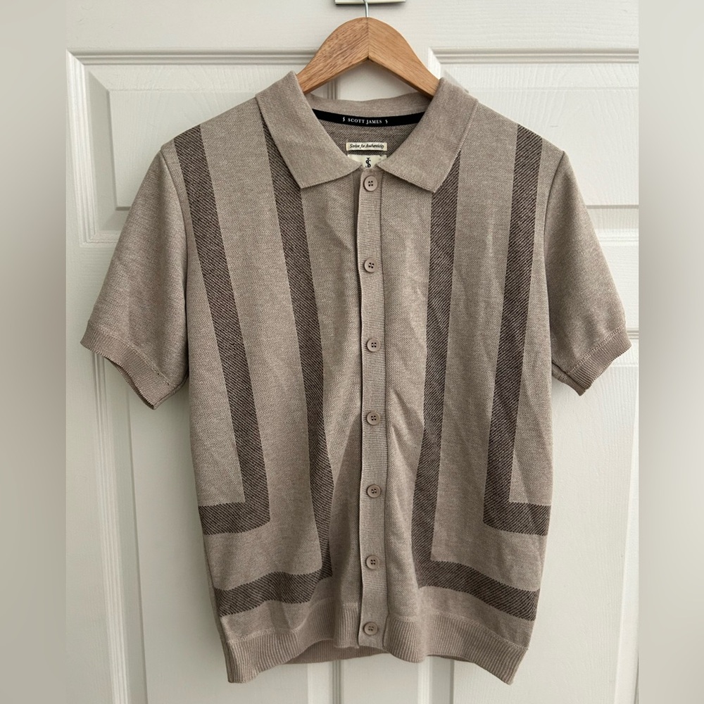 Scott James Button-Up Polo Shirt